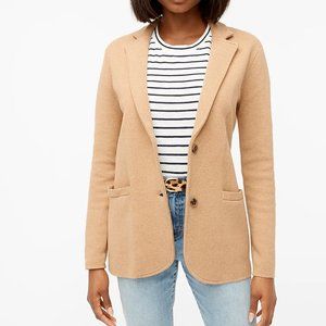 J. Crew Factory Sweater Blazer in Heather Acorn, Size S